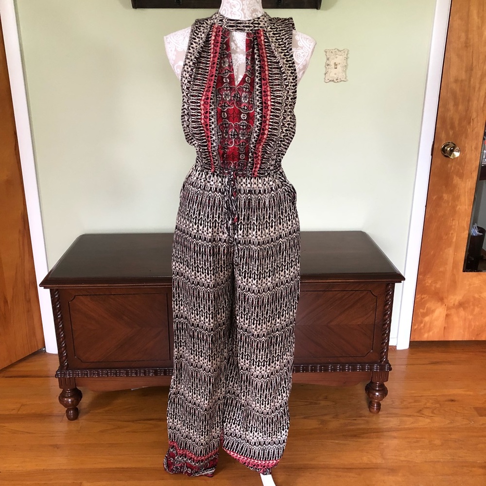 Angie keyhole boho jumpsuit
